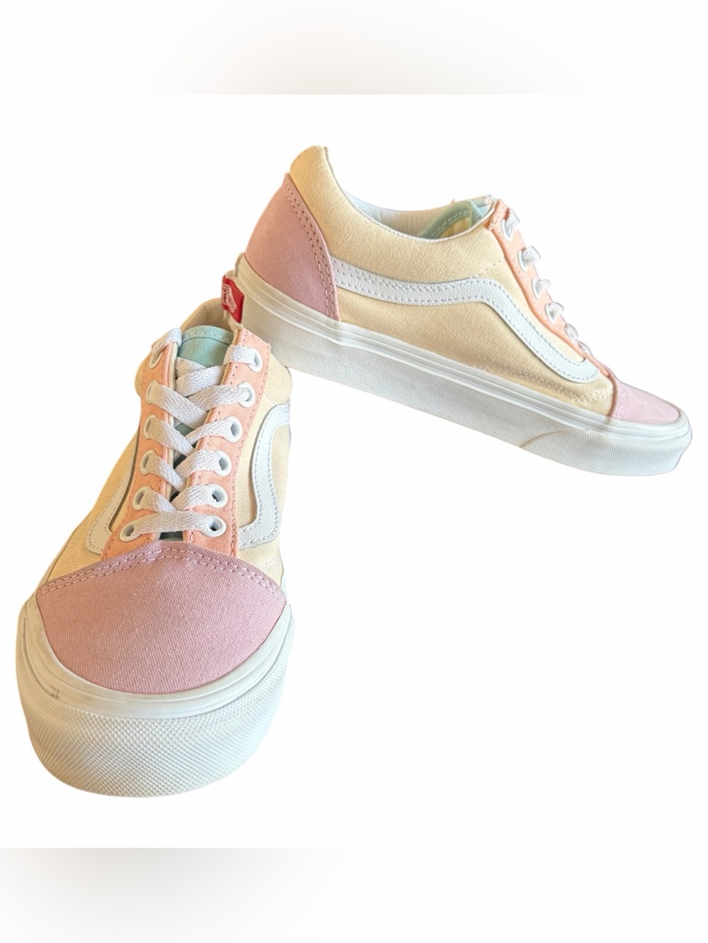 Vans Old Angie Marino BMX Sneakers Peach & Marshmallow Colorway VN0007NTBS5